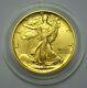 2016 W 50c 1/2 Oz Gold Walking Liberty Half Dollar Centennial Coin In Capsule