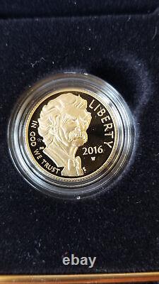 2016 W $5 Gold Mark Twain Proof Coin with OGP and COA