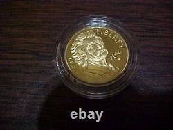 2016 W GOLD Mark Twain Commemorative $5 Coin Proof Box & CoA