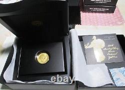 2016-W GOLD STANDING LIBERTY QUARTER DOLLAR 25c 1/4 OZ US MINT COIN WithBOX & COA