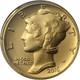 2016-w Gold Centennial 1/10 Ounce Mercury Dime Pcgs Sp70 100th Anniv 1st Strike