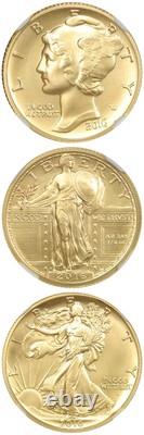 2016-W Gold Centennial Set NGC SP70 (Early Releases, 3 Coins)