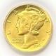 2016-w Gold Mercury Dime 1/10 Oz Sp70 Icg Ms 70 Superb Gem Bu