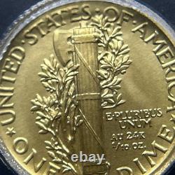 2016-W Gold Mercury Dime 1/10 Oz SP70 ICG MS 70 SUPERB GEM BU