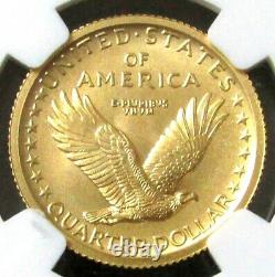 2016 W Gold Standing Liberty Quarter 25c Centennial 1/4 Oz Slq Ngc Sp70