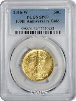 2016-W Gold Walking Liberty Half Dollar Centennial Gold Coin SP69 PCGS