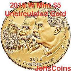 2016 W Mercury Dime Centennial Gold Coin 10¢ Uncirculated 16XB. 9999 24k 1916