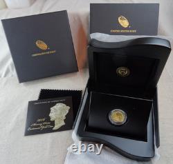 2016-W Mercury Dime Gold OGP 1/10 Oz. 999 US Mint 10C Coin Box & COA