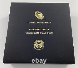 2016-W Standing Liberty Centennial Gold Coin Fresh To The Market OGP COA
