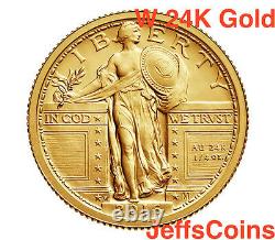 2016 W Standing Liberty Quarter Centennial Gold Coin. 9999 16xc Silver 25¢