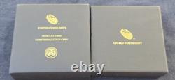 2016 W US Gold Mercury Dime Centennial 1/10 oz. 999 Gold Original Packaging Cert