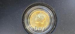 2016 W US Gold Mercury Dime Centennial 1/10 oz. 999 Gold Original Packaging Cert