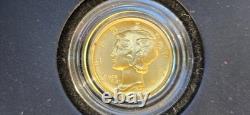2016 W US Gold Mercury Dime Centennial 1/10 oz. 999 Gold Original Packaging Cert