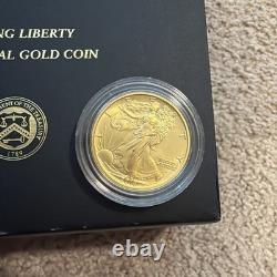 2016-W US Mint walking liberty half Centennial Gold Coin with COA
