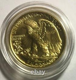 2016 W Walking Liberty Centennial Gold coin 1/2 oz. 999 Box OGP COA half dollar
