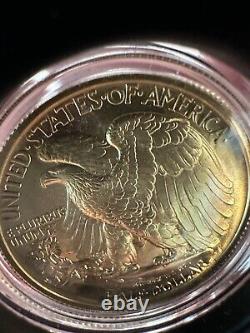 2016-W Walking Liberty Gold 1/2 oz. 999 Gold Centennial Anniversary in Box withCOA