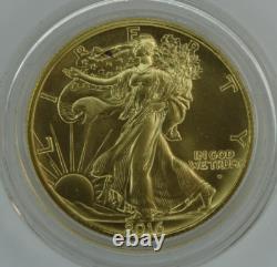 2016-W Walking Liberty Half Dollar 1/2 oz Gold Commemorative Box COA US Mint