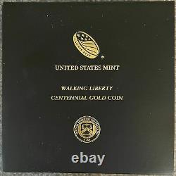 2016 Walking Liberty Centennial 1/2 Dollar. 500 oz Gold Coin