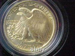 2016 Walking Liberty Half Dollar Gold Coin 9999 Fine Gold Half Oz Orig Mint Pkg