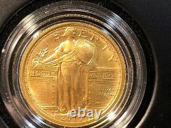 2016-w Standing Liberty Centennial 1/4 Troy Oz. Gold Coin