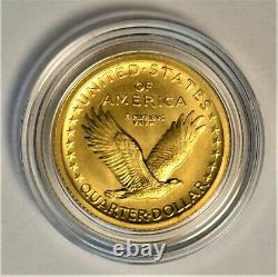 2016-w Standing Liberty Quarter Centennial 1/4 Oz. Gold Coin. 9999 Fine Ogp