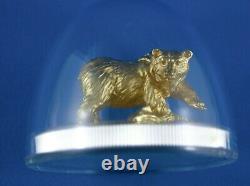 2017 Majestic Animals $100 Coin Sculpture Grizzly 10 Oz Silver Gold RCM