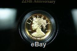 2017-W $100 American Liberty 225th Anniversary Proof Gold Coin in Box with COA