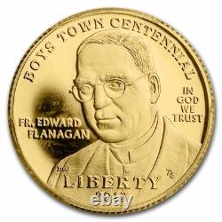 2017-W Gold $5 Commem Boys Town Centennial PR-70 PCGS