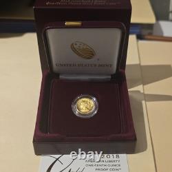 2018 American Liberty $10 Modern Gold Proof Commemorative Coin U. S. Mint
