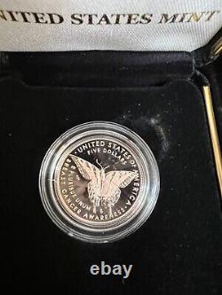 2018 Breast Cancer Awareness Commemorative Proof $5 Gold Coin