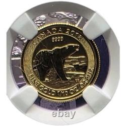 2018 Canadian Gold $5 Polar Bear NGC69 1/10th Fine. 9999 Gold