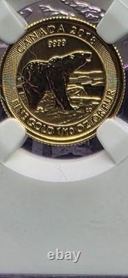 2018 Canadian Gold $5 Polar Bear NGC69 1/10th Fine. 9999 Gold
