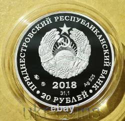 2018 Transnistria 1 Oz Silver Gilded Coin Holy Mystery Water Baptism Christian