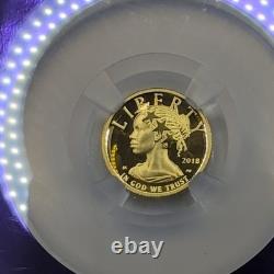 2018 W $10 High Relief Gold. 9999 Proof PF70 Ultra Cameo NGC Coin