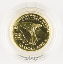 2018 W 1/10 Oz Gold American Liberty High Relief Proof $10 Coin GEM +BOX & COA
