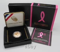 2018-W $5 Breast Cancer Awareness Commemorative Gold Proof Coin OGP