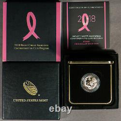 2018-W $5 Breast Cancer Awareness Commemorative Gold Proof Coin OGP G1378