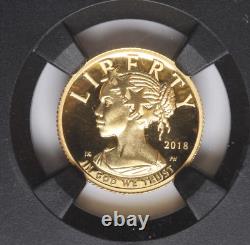 2018 W American Liberty Gold $10 High Relief. 9999 1/10 oz NGCX PR 9.9 UC