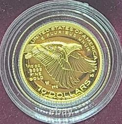 2018-W American Liberty United States 1/10 oz. 9999 Fine Gold Proof Coin WithCOA