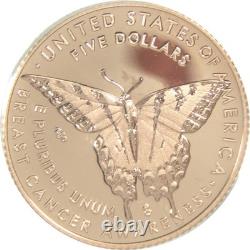 2018 W Breast Cancer Awareness Commemorative Gold Proof OGP COA