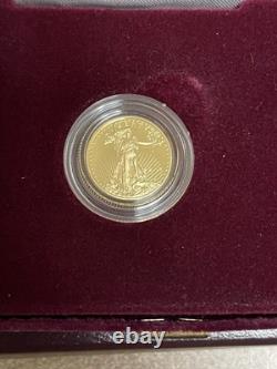 2018-W G$5 1/10 oz Gold American Eagle Liberty Proof COA OGP