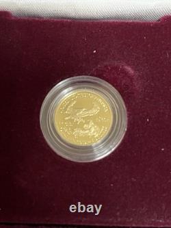 2018-W G$5 1/10 oz Gold American Eagle Liberty Proof COA OGP