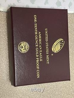 2018-W G$5 1/10 oz Gold American Eagle Liberty Proof COA OGP