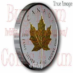 2019 40th Anniversary of Gold Maple Leaf GML $20 1 OZ Pure Silver Coin Canada