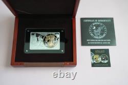2019 American Eagle Silver 50th Anniversary of Apollo 11 Coin / Bar Set Gold