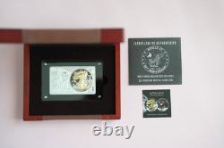 2019 American Eagle Silver 50th Anniversary of Apollo 11 Coin / Bar Set Gold
