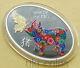 2019 Tanzania Chinese Lunar Year Of The Pig Butterfly Silver Colored Gilded Coin