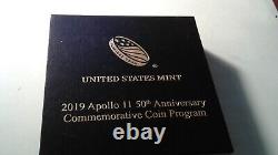 2019 UNC 50th Anniversary Apollo 11 Gold $5 Coin Box & CoA