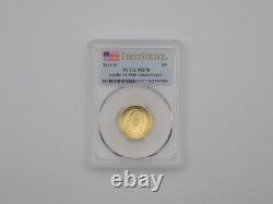 2019-W $5 APOLLO 11, 50th ANNIVERSARY Commemorative Gold Coin. First Strike MS70