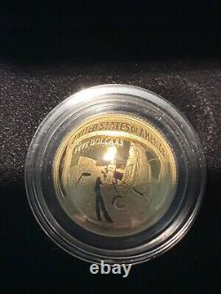 2019 W APOLLO 11 50th ANNIVERSARY PROOF $5 GOLD COIN From US MINT (19CA) OGP